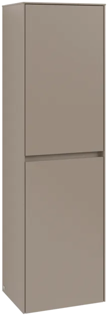 Bild von VILLEROY BOCH Collaro Hochschrank, 2 Türen, 454 x 1538 x 347 mm, Taupe / Taupe #C03401VM