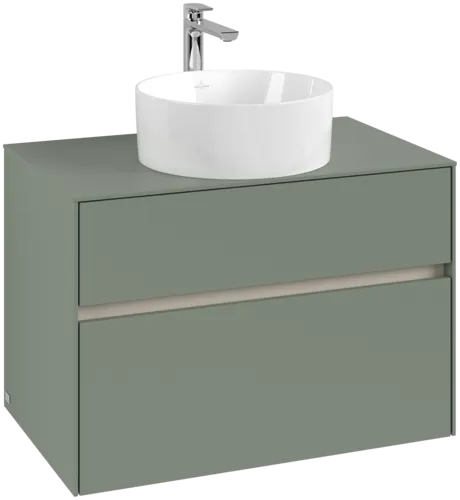 Bild von VILLEROY BOCH Collaro Waschbeckenunterschrank, 2 Auszüge, 800 x 548 x 500 mm, Soft Green / Soft Green #C03700AF