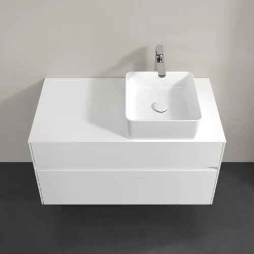 Obrázek VILLEROY BOCH Collaro toaletní skříňka, 2 výsuvy, 1000 x 548 x 500 mm, bílá matná / bílá matná #C04000MS