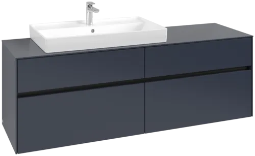 Bild von VILLEROY BOCH Collaro Waschbeckenunterschrank, 4 Auszüge, 1600 x 548 x 500 mm, Marine Blue / Marine Blue #C02600VQ