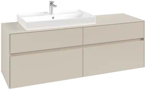 Bild von VILLEROY BOCH Collaro Waschbeckenunterschrank, 4 Auszüge, 1600 x 548 x 500 mm, Cashmere Grey / Cashmere Grey #C02600VN
