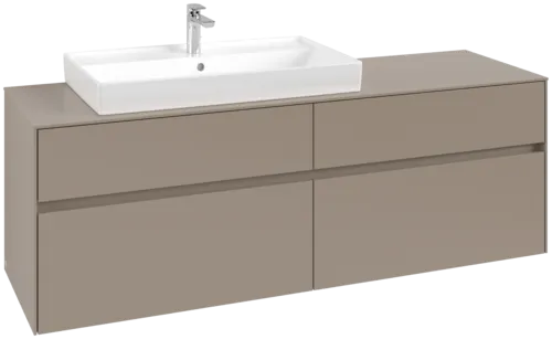 Bild von VILLEROY BOCH Collaro Waschbeckenunterschrank, 4 Auszüge, 1600 x 548 x 500 mm, Taupe / Taupe #C02600VM