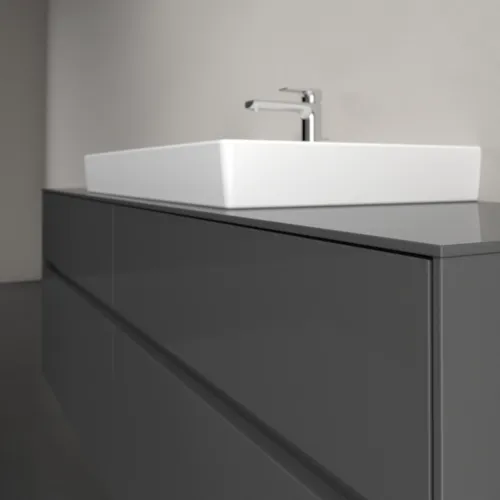 Bild von VILLEROY BOCH Collaro Waschbeckenunterschrank, mit Beleuchtung, 4 Auszüge, 1600 x 548 x 500 mm, Glossy Grey / Glossy Grey #C028B0FP