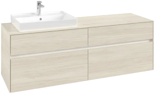 Bild von VILLEROY BOCH Collaro Waschbeckenunterschrank, 4 Auszüge, 1600 x 548 x 500 mm, White Oak / White Oak #C02200AA
