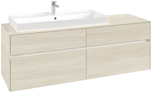 Bild von VILLEROY BOCH Collaro Waschbeckenunterschrank, 4 Auszüge, 1600 x 548 x 500 mm, White Oak / White Oak #C02900AA