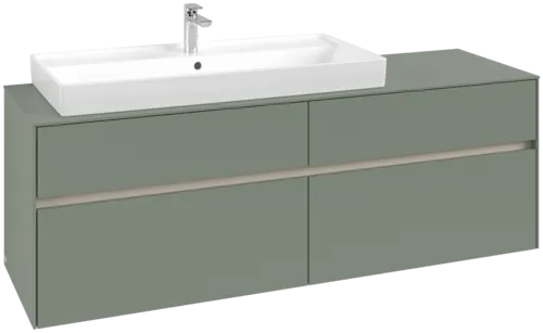 Bild von VILLEROY BOCH Collaro Waschbeckenunterschrank, 4 Auszüge, 1600 x 548 x 500 mm, Soft Green / Soft Green #C02900AF