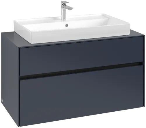 Bild von VILLEROY BOCH Collaro Waschbeckenunterschrank, 2 Auszüge, 1000 x 548 x 500 mm, Marine Blue / Marine Blue #C02000VQ