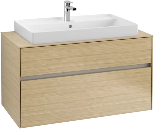 Bild von VILLEROY BOCH Collaro Waschbeckenunterschrank, 2 Auszüge, 1000 x 548 x 500 mm, Nordic Oak / Nordic Oak #C02000VJ