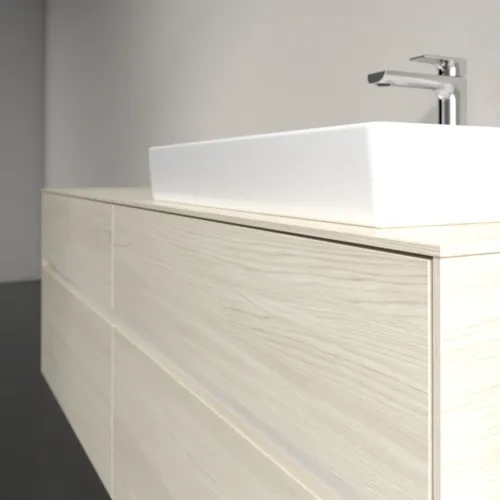 Bild von VILLEROY BOCH Collaro Waschbeckenunterschrank, 4 Auszüge, 1600 x 548 x 500 mm, White Oak / White Oak #C02300AA