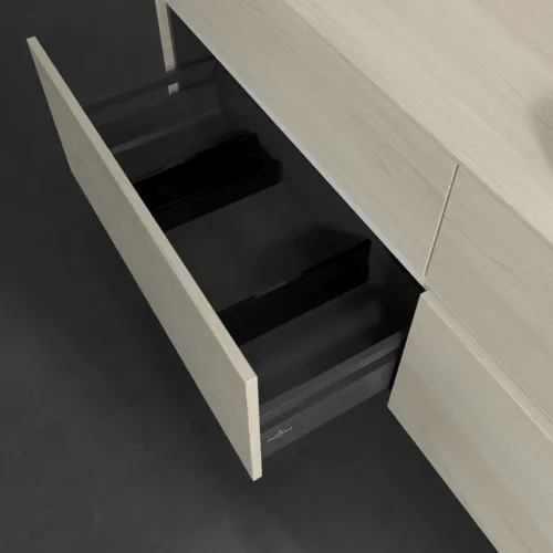 Bild von VILLEROY BOCH Collaro Waschbeckenunterschrank, 4 Auszüge, 1600 x 548 x 500 mm, White Oak / White Oak #C02300AA