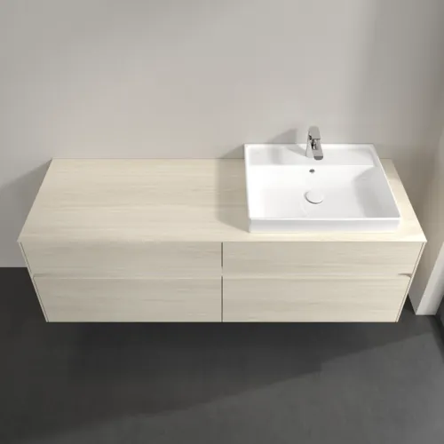 Bild von VILLEROY BOCH Collaro Waschbeckenunterschrank, 4 Auszüge, 1600 x 548 x 500 mm, White Oak / White Oak #C02300AA