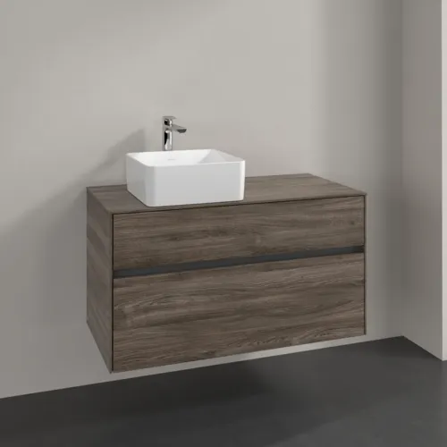 Bild von VILLEROY BOCH Collaro Waschbeckenunterschrank, 2 Auszüge, 1000 x 548 x 500 mm, Stone Oak #C03900RK