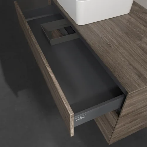 Bild von VILLEROY BOCH Collaro Waschbeckenunterschrank, 2 Auszüge, 1000 x 548 x 500 mm, Stone Oak #C03900RK