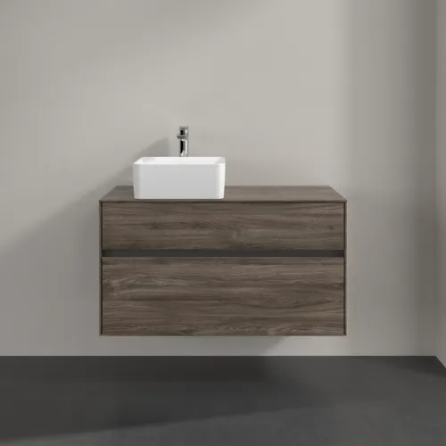 Bild von VILLEROY BOCH Collaro Waschbeckenunterschrank, 2 Auszüge, 1000 x 548 x 500 mm, Stone Oak #C03900RK