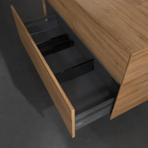 Bild von VILLEROY BOCH Collaro Waschbeckenunterschrank, 2 Auszüge, 1000 x 548 x 500 mm, Kansas Oak #C03900RH