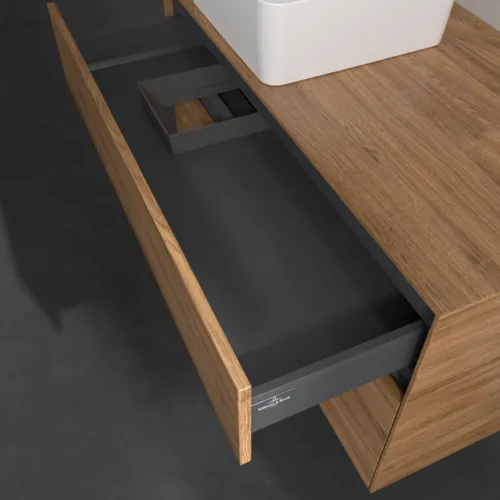 Bild von VILLEROY BOCH Collaro Waschbeckenunterschrank, 2 Auszüge, 1000 x 548 x 500 mm, Kansas Oak #C03900RH