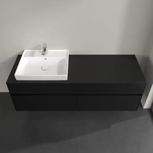 Bild von VILLEROY BOCH Collaro Waschbeckenunterschrank, mit Beleuchtung, 4 Auszüge, 1600 x 548 x 500 mm, Volcano Black / Volcano Black #C022B0VL