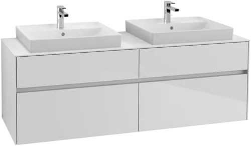 Bild von VILLEROY BOCH Collaro Waschbeckenunterschrank, 4 Auszüge, 1600 x 548 x 500 mm, Glossy White / Glossy White #C02400DH
