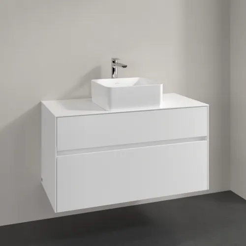 Bild von VILLEROY BOCH Collaro Waschbeckenunterschrank, 2 Auszüge, 1000 x 548 x 500 mm, White Matt / White Matt #C03800MS