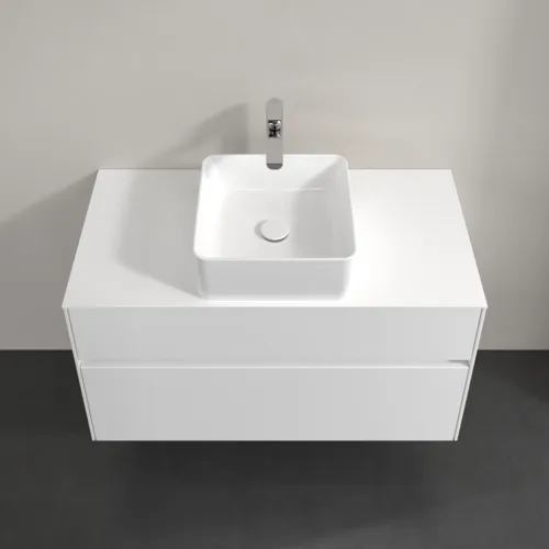 Bild von VILLEROY BOCH Collaro Waschbeckenunterschrank, 2 Auszüge, 1000 x 548 x 500 mm, White Matt / White Matt #C03800MS