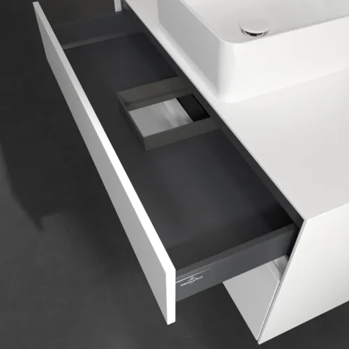 Bild von VILLEROY BOCH Collaro Waschbeckenunterschrank, 2 Auszüge, 1000 x 548 x 500 mm, White Matt / White Matt #C03800MS