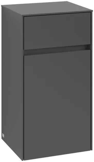 Bild von VILLEROY BOCH Collaro Seitenschrank, 1 Tür, 1 Schublade, 404 x 748 x 349 mm, Graphite / Graphite #C03201VR