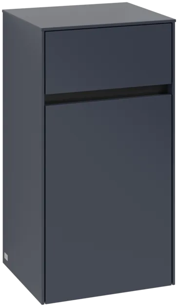 Bild von VILLEROY BOCH Collaro Seitenschrank, 1 Tür, 1 Schublade, 404 x 748 x 349 mm, Marine Blue / Marine Blue #C03201VQ