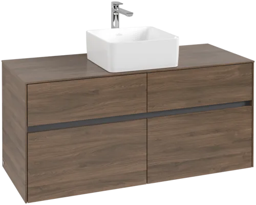 Bild von VILLEROY BOCH Collaro Waschbeckenunterschrank, 4 Auszüge, 1200 x 548 x 500 mm, Arizona Oak / Arizona Oak #C04100VH