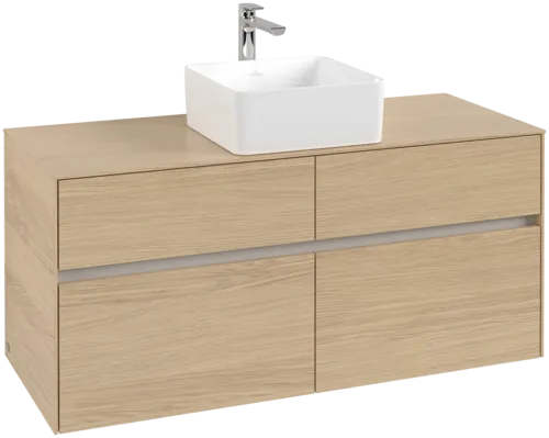 Obrázek VILLEROY BOCH Toaletní skříňka Collaro, 4 výsuvy, 1200 x 548 x 500 mm, severský dub / severský dub #C04100VJ