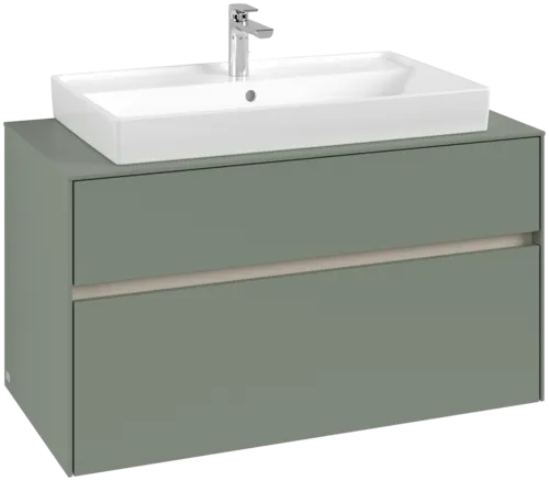 Bild von VILLEROY BOCH Collaro Waschbeckenunterschrank, 2 Auszüge, 1000 x 548 x 500 mm, Soft Green / Soft Green #C02000AF