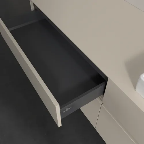 Bild von VILLEROY BOCH Collaro Waschbeckenunterschrank, mit Beleuchtung, 4 Auszüge, 1600 x 548 x 500 mm, Cashmere Grey / Cashmere Grey #C023B0VN