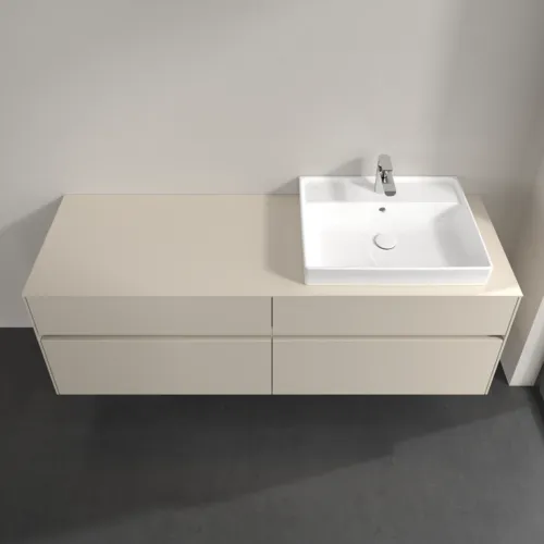 Bild von VILLEROY BOCH Collaro Waschbeckenunterschrank, mit Beleuchtung, 4 Auszüge, 1600 x 548 x 500 mm, Cashmere Grey / Cashmere Grey #C023B0VN