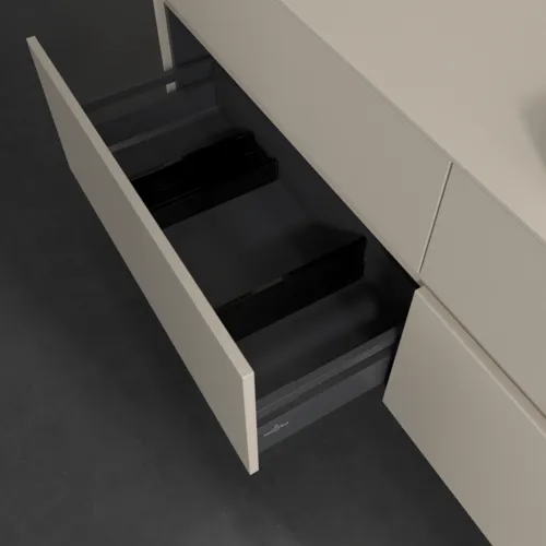 Bild von VILLEROY BOCH Collaro Waschbeckenunterschrank, mit Beleuchtung, 4 Auszüge, 1600 x 548 x 500 mm, Cashmere Grey / Cashmere Grey #C023B0VN
