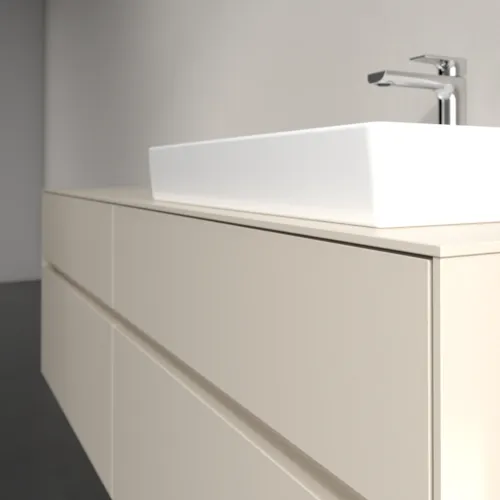 Bild von VILLEROY BOCH Collaro Waschbeckenunterschrank, mit Beleuchtung, 4 Auszüge, 1600 x 548 x 500 mm, Cashmere Grey / Cashmere Grey #C023B0VN
