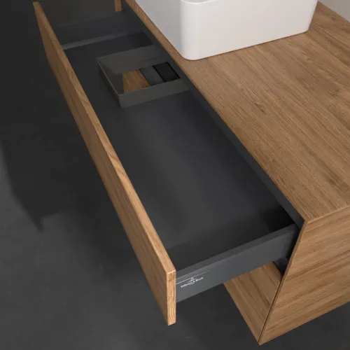 Bild von VILLEROY BOCH Collaro Waschbeckenunterschrank, mit Beleuchtung, 2 Auszüge, 1000 x 548 x 500 mm, Kansas Oak #C039B0RH