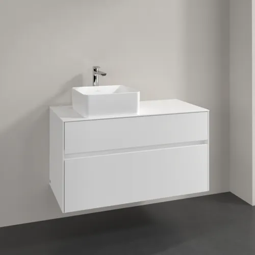 Bild von VILLEROY BOCH Collaro Waschbeckenunterschrank, 2 Auszüge, 1000 x 548 x 500 mm, White Matt / White Matt #C03900MS