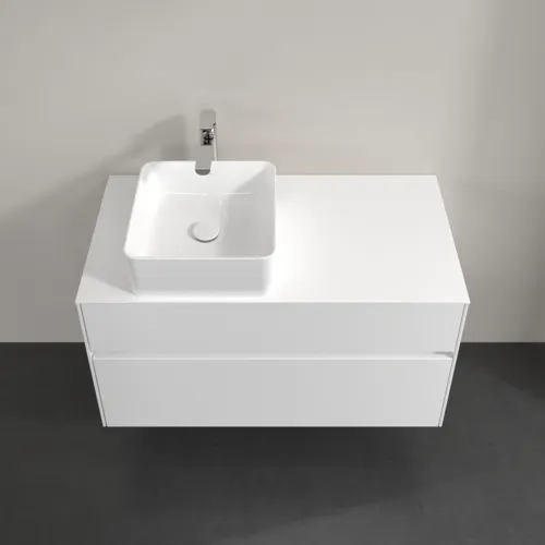 Bild von VILLEROY BOCH Collaro Waschbeckenunterschrank, 2 Auszüge, 1000 x 548 x 500 mm, White Matt / White Matt #C03900MS