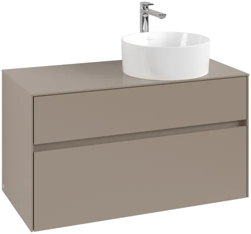 Bild von VILLEROY BOCH Collaro Waschbeckenunterschrank, 2 Auszüge, 1000 x 548 x 500 mm, Taupe / Taupe #C04000VM