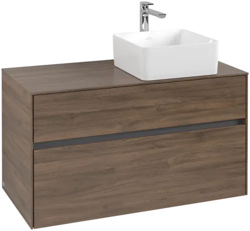 Bild von VILLEROY BOCH Collaro Waschbeckenunterschrank, 2 Auszüge, 1000 x 548 x 500 mm, Arizona Oak / Arizona Oak #C04000VH