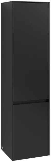 Bild von VILLEROY BOCH Collaro Hochschrank, 2 Türen, 404 x 1538 x 349 mm, Volcano Black / Volcano Black #C03300VL
