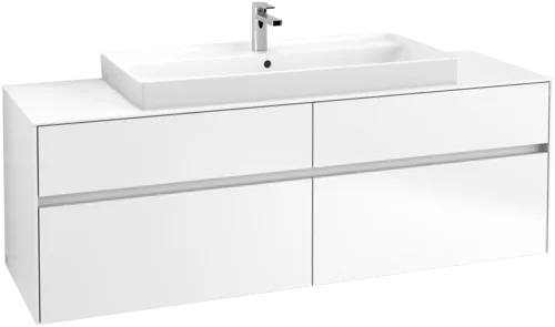 Bild von VILLEROY BOCH Collaro Waschbeckenunterschrank, 4 Auszüge, 1600 x 548 x 500 mm, White Matt / White Matt #C03100MS