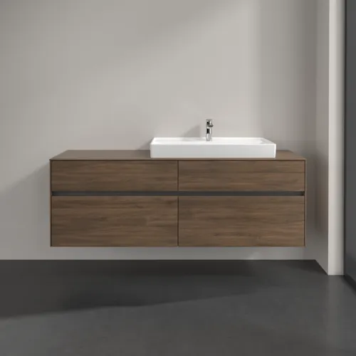 Bild von VILLEROY BOCH Collaro Waschbeckenunterschrank, 4 Auszüge, 1600 x 548 x 500 mm, Arizona Oak / Arizona Oak #C02700VH