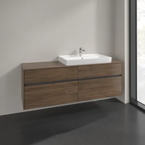 Bild von VILLEROY BOCH Collaro Waschbeckenunterschrank, 4 Auszüge, 1600 x 548 x 500 mm, Arizona Oak / Arizona Oak #C02700VH