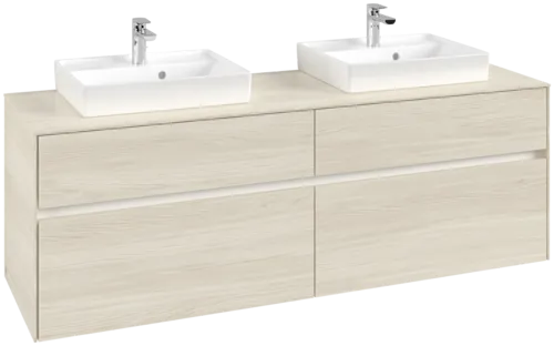 Bild von VILLEROY BOCH Collaro Waschbeckenunterschrank, 4 Auszüge, 1600 x 548 x 500 mm, White Oak / White Oak #C02100AA