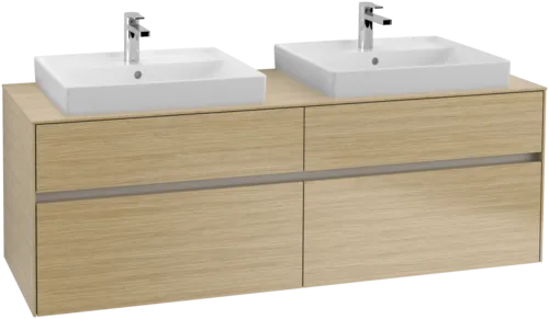 Bild von VILLEROY BOCH Collaro Waschbeckenunterschrank, mit Beleuchtung, 4 Auszüge, 1600 x 548 x 500 mm, Nordic Oak / Nordic Oak #C024B0VJ