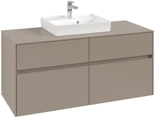 Obrázek VILLEROY BOCH Toaletní skříňka Collaro, 4 výsuvy, 1200 x 548 x 500 mm, taupe / taupe #C07000VM