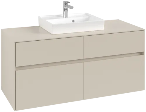 Bild von VILLEROY BOCH Collaro Waschbeckenunterschrank, 4 Auszüge, 1200 x 548 x 500 mm, Cashmere Grey / Cashmere Grey #C07000VN
