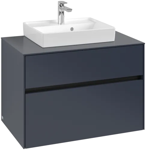Bild von VILLEROY BOCH Collaro Waschbeckenunterschrank, 2 Auszüge, 800 x 548 x 500 mm, Marine Blue / Marine Blue #C06900VQ