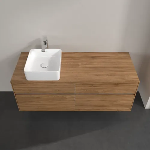 Bild von VILLEROY BOCH Collaro Waschbeckenunterschrank, 4 Auszüge, 1400 x 548 x 500 mm, Kansas Oak #C04600RH
