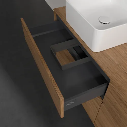 Bild von VILLEROY BOCH Collaro Waschbeckenunterschrank, 4 Auszüge, 1400 x 548 x 500 mm, Kansas Oak #C04600RH